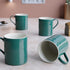 Solid Teal Coffee Mug - Set of 4